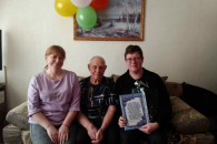 В Усть-Тарке отметил юбилей ровесник района Иван Федорович Горохов