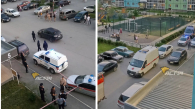 Муляж гранты с растяжкой нашли в подъезде жилого дома в Новосибирске