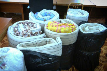 Матрасы и одеяла для мобилизованных доставили из Купино в Новосибирск