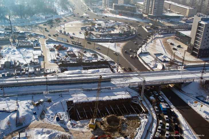 Площадь труда новосибирск фото Схему движения на площади Энергетиков изменят из-за строительства четвертого мос