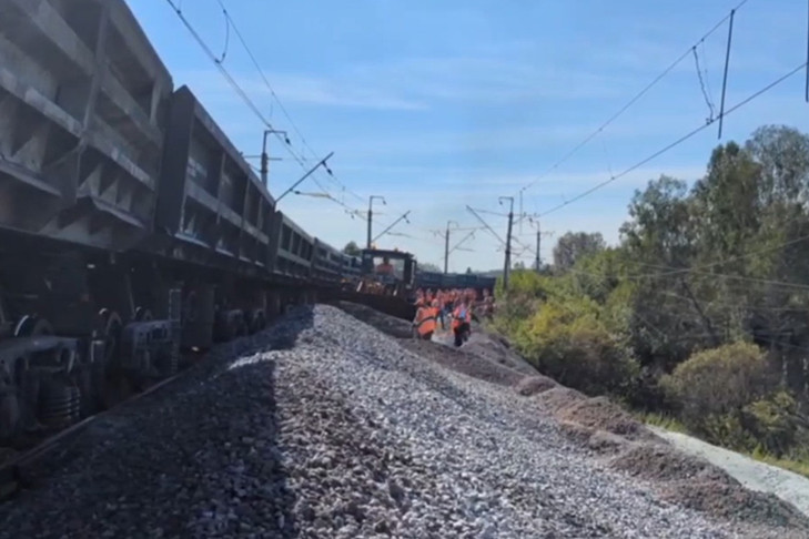 Под Новосибирском восстановили разрушенный железнодорожный перегон