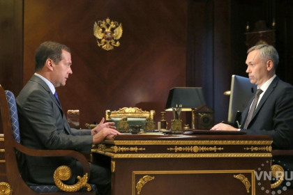 Дмитрий Медведев встретился с врио губернатора Андреем Травниковым 