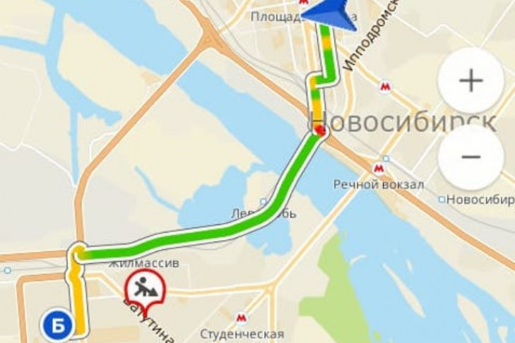 Навигаторы рекомендуют объезжать пробки в Новосибирске по непостроенному 4-му мосту