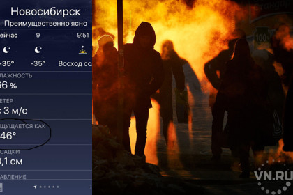 «Ощущается как -46»: жгучий мороз накрыл Новосибирск