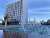 Первый фонтан запустили в Новосибирске