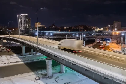 Опубликовано видео открытия четвертого моста в Новосибирске