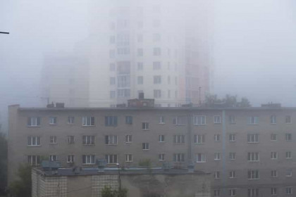 Молочный туман и смог накрыли Новосибирск утром 1 ноября