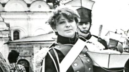 Сибирячка оседлала коня Победы во время съёмок фильма о войне 1812 года