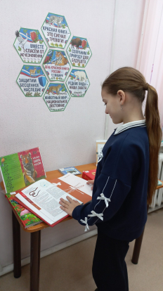 В Убинской Детской библиотеке открылась выставка «Исчезающая красота»