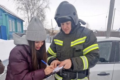 О правилах безопасности напомнили огнеборцы жителям Татарска