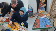Новосибирцы создали мозаичное полотно для храма в посёлке Горный