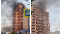 Черный дым поднялся над долгостроем в Новосибирске