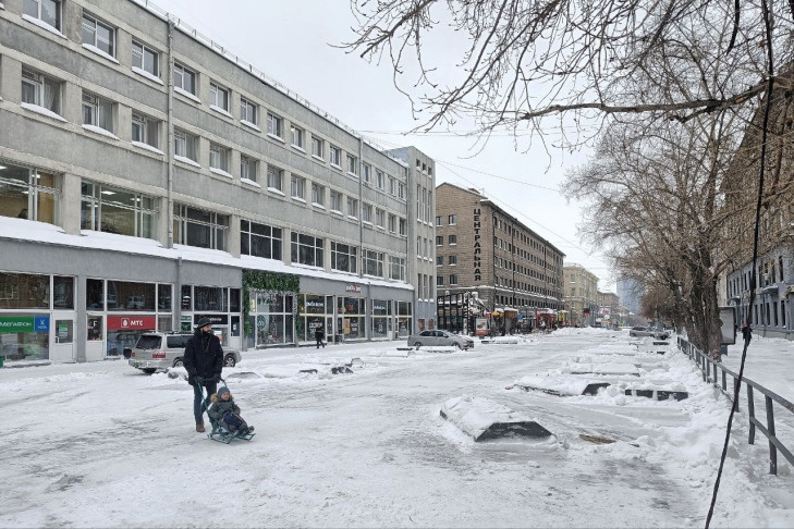 Въезд автомобилям откроют на улицу Ленина в ночь с 9 на 10 февраля в Новосибирске