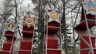 В Павловском сквере Новосибирска обновили памятные стелы ко Дню Победы