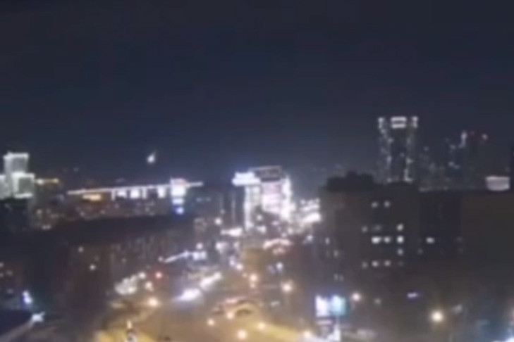 Падение метеора увидели над Новосибирском