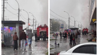 Недостроенный ТЦ «Подсолнух» в Новосибирске горит второй день подряд