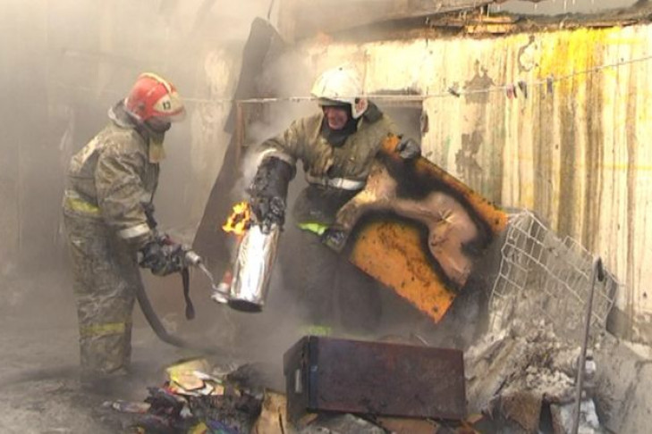 Козы сгорели в Куйбышевском районе