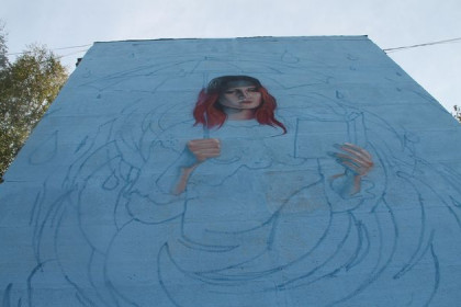Граффити с девушкой за 500 тысяч рублей украсит Бердск 