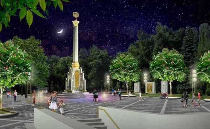 На площади Калинина в Новосибирске установят 20-метровую стелу 