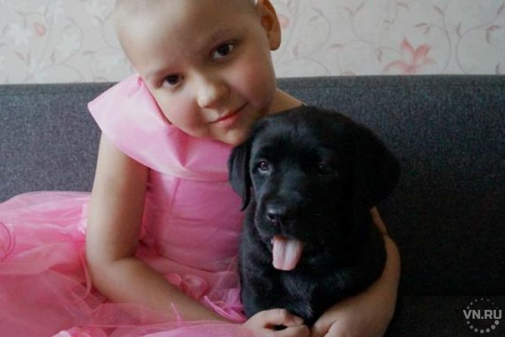 Мечта о щенке помогла маленькой Насте победить рак