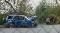 ДТП с кроссовером и седаном произошло в Новосибирске