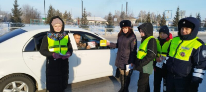 В Здвинском районе сотрудники Госавтоинспекции совместно с отрядом ЮИД провели акцию