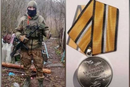 Мобилизованный Андрей Кустерский с улицы Победы получил медаль за СВО
