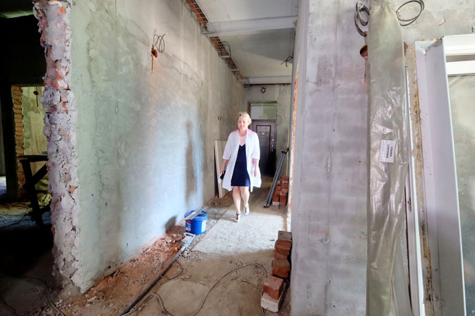 Врачебную амбулаторию капитально ремонтируют в Красном Яру