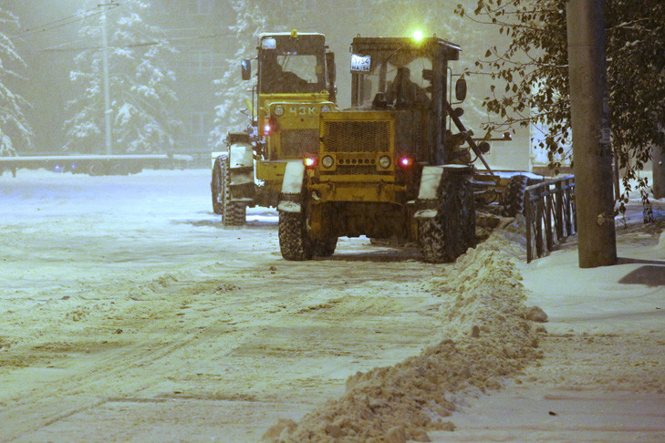 Усиленный режим уборки снега введен в Новосибирске