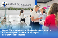 Новосибирская область стала лидером в Сибири по экспорту косметических средств