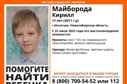 Одиннадцатилетний мальчик пропал в Искитиме