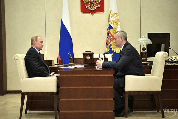 Владимир Путин провел рабочую встречу с Андреем Травниковым