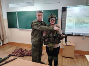 В Убинской школе состоялся урок мужества