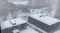 Новосибирск накрыла апрельская метель