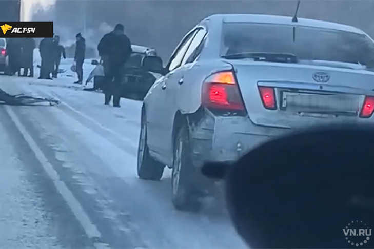 Обгон закончился гибелью водителя на трассе под Новосибирском