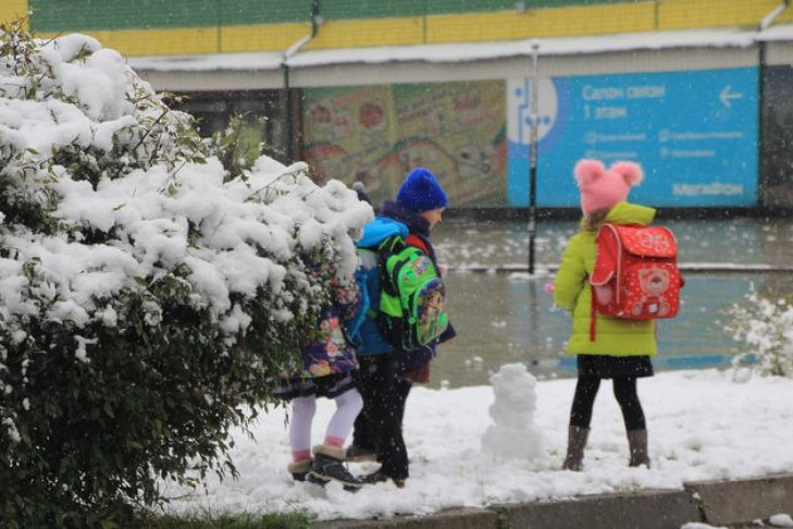 Первые снеговики появились в Новосибирской области