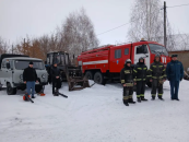 В Венгерово пришли учения пожарных