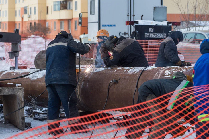 Работы на теплосети по улице Пархоменко завершены в Новосибирске