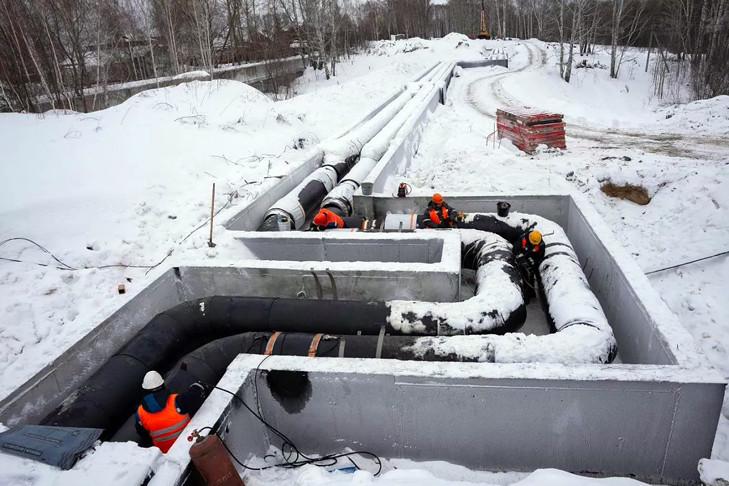 СГК построила 20 км теплосетей для новых домов в Новосибирске