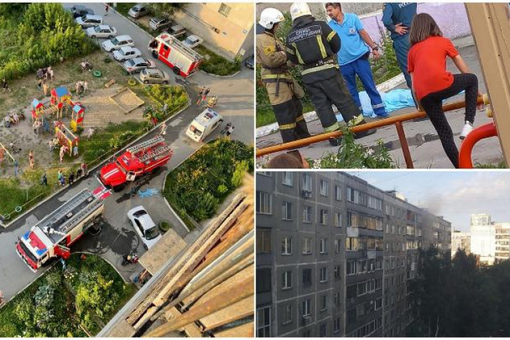 Жильцов многоэтажки на Линейной эвакуировали из-за пожара в Новосибирске
