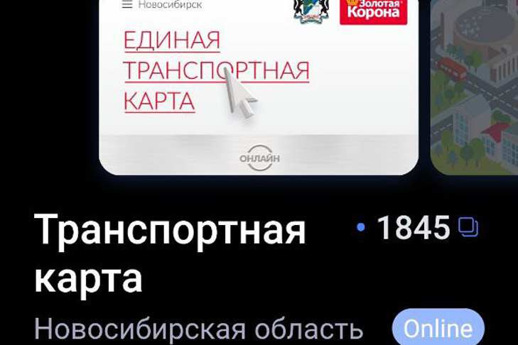 Транспортные карты можно пополнить онлайн в Новосибирске