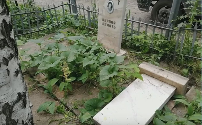 Вандализм на кладбищах Новосибирска летом 2018 - расследование