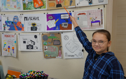 Юные художники из Бердска нарисовали юнкоров «ПикНика» и человека-паука