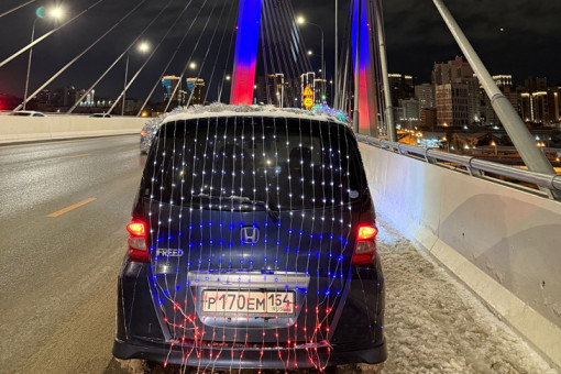 Штраф за гирлянды на новогоднем такси объяснили в ГАИ Новосибирска