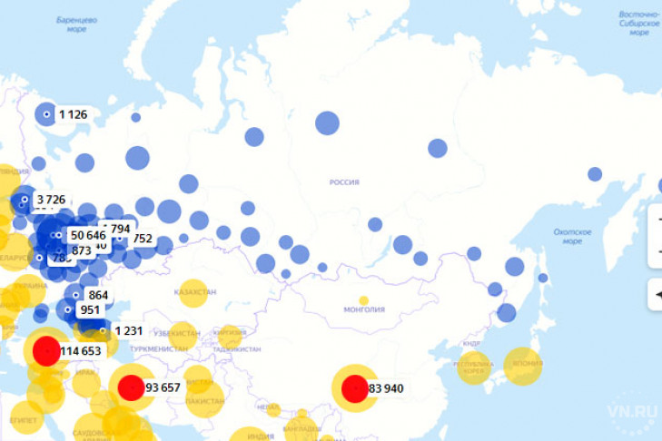 Карта коронавируса 30 апреля: новая статистика заболевших в России