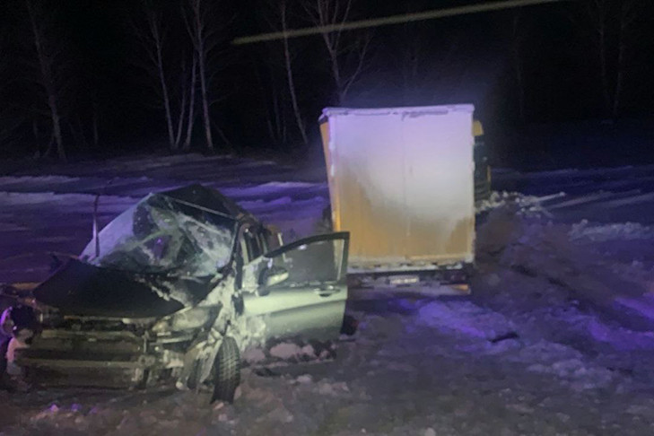 Дети пострадали в ДТП с фурой на трассе под Новосибирском