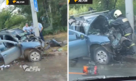 Влетел в столб: водитель кроссовера погиб в ДТП в Новосибирске