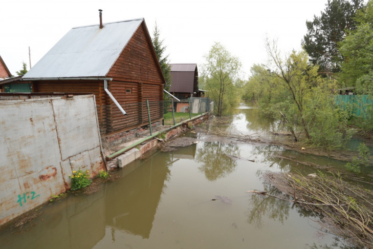 Обь вышла из берегов — вода вплотную подошла к дачам жителей Новосибирска