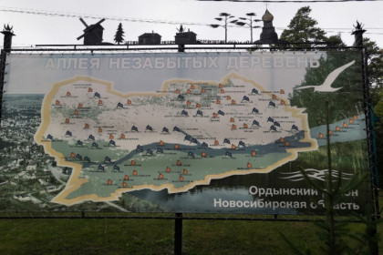 Прокуратура начала проверку по факту вандализма на аллее «Незабытых деревень» в Ордынском
