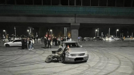 Подросток на мотоцикле попал под колёса авто у метромоста в Новосибирске
